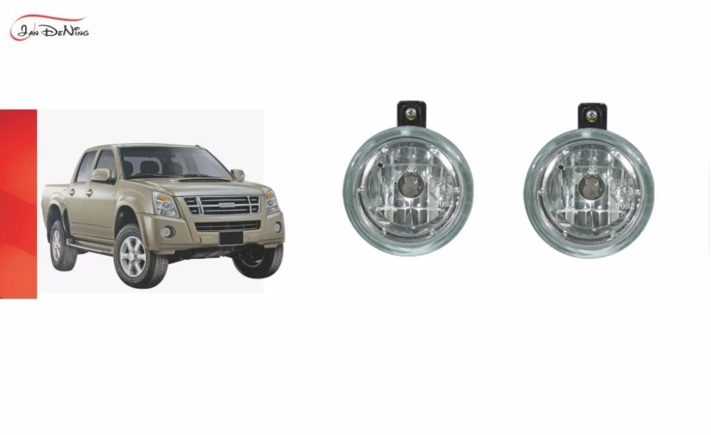 JanDeNing Car Fog Lights  For ISUZU D-MAX 2007- 2011 Front Fog Lamp Light  Replacement  Assembly kit  (one Pair)