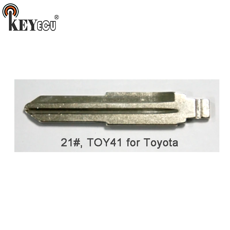 

KEYECU 25x KEYDIY Universal Remotes Flip Key Blade 21# , TOY41 for Toyota