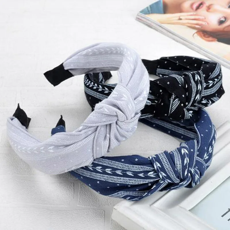 Colors Headband for Women Wide Knot Hairband Girls Hair Headband Hair Hoop Women Hair Accessories Adults Headband Toothed Sale