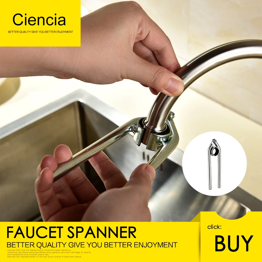 Ciencia Anti-scratching Wrench Faucet Aerator Spanner for Faucet Aerator Shower arms and Other Cylinder Fixture