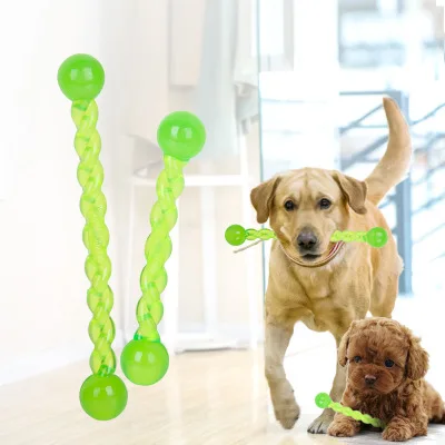 Dog Teeth Stick Dog Toys Environmental Food Grade TPR Material Tooth Cleaning Chew Dog Training Toy Can Float Rubber Rod Toy