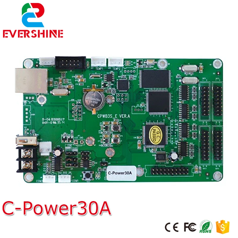 C-power30A lintel RGB full color led screen full color led advertising display screen controller card