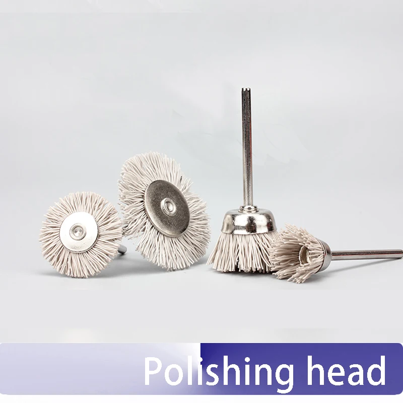 

20pcs Mini-polished flower head DuPont nylon abrasive wire Wood Root carving polishing Grinding tools Deburring