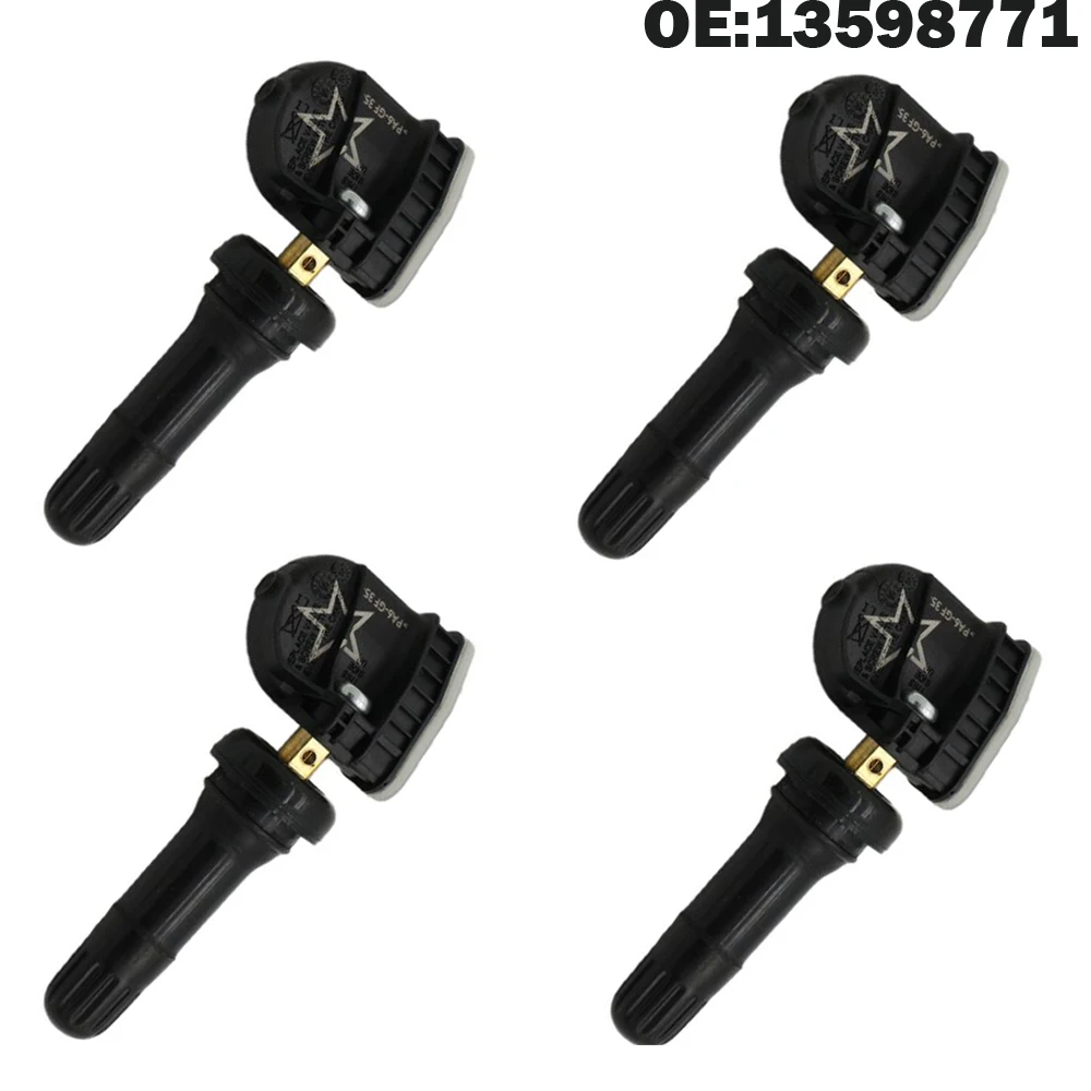 

4 PCS Car TPMS Sensor Tyre Tire Pressure Sensor 13598771 for Chevy Malibu Buick for Cadillac EV6T-1A180-DB EV6T-1A180-CB