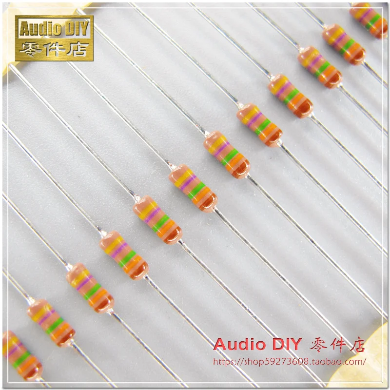 hot sale 30PCS/50PCS VISHAY DALE CCF55 Series 475K/0.25W-0.5W 1% Axial Metal Film Color Ring Resistors free shipping