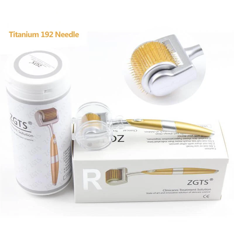 

Professional 192 needles titanium ZGTS derma roller for face care and hair loss receding mezoroller CE Certificate Approval