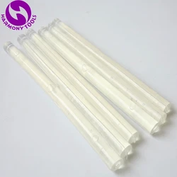 Preto e transparente 5 peças 11mm x 180mm bastões de cola quente de queratina italiana para extensões de cabelo com ponta de queratina pré-ligada
