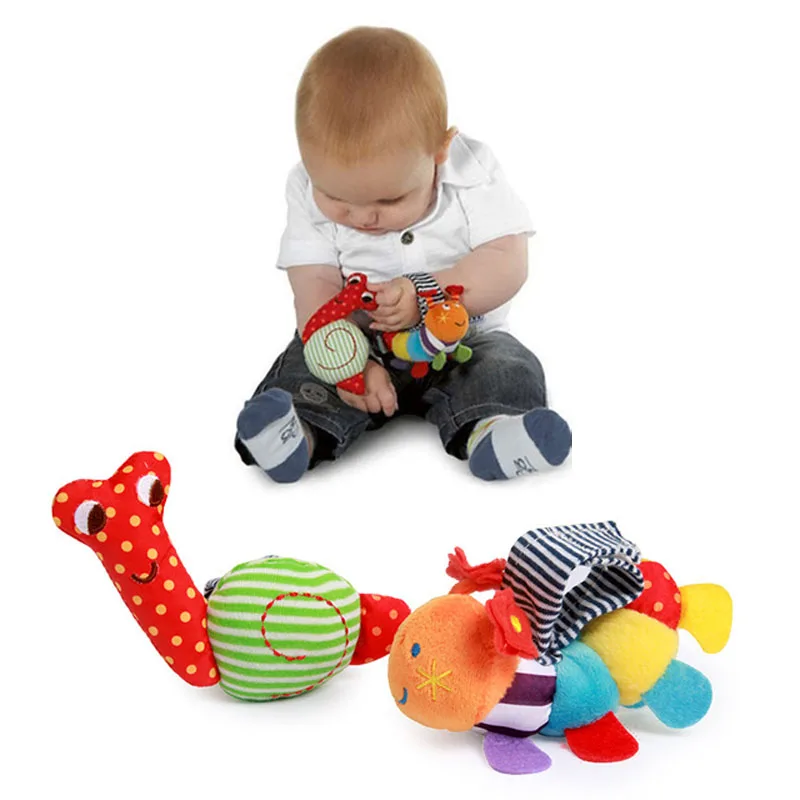 

Caterpillar Snails Baby Wrist Watchs Baby Toys Infant Learning & Education Toy Baby Rattle Hand Rattles Finders Toys B0768