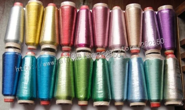 Embroidery Metallic Sewing Threads,Different Colours Available,Also For DIY Hand Cross Stitch ,50Pcs/Lot,Great Quality