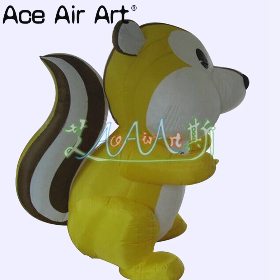 Customized Cartoon Shaped Vivid Lovely Standing Inflatable Squirrel Animal Model for Advertising/Event Decoration