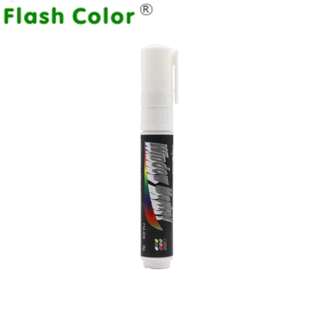 

Flashcolor White Highlighter Liquid Chalk Marker Pen 8mm Writing for Chalkboard Sticker, Marker Lable,Window,Cup, Painting