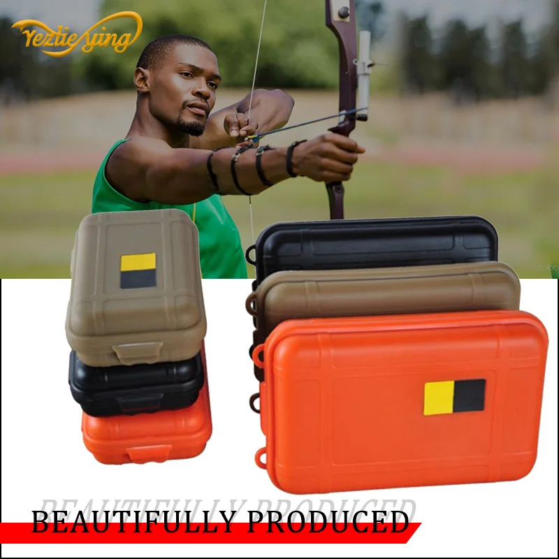 2PCS Outdoor Shockproof Waterproof Boxes Survival Airtight Case Holder For Storage  Small Tools EDC Travel Sealed Containers