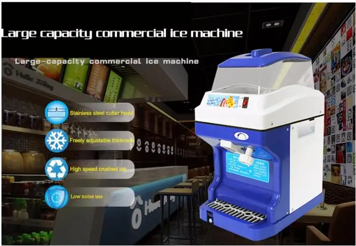 Neve Ghiaccio Maker 220V/110V Commerciale 5kg Capacità Frantoio di Ghiaccio di Energia Elettrica Capacità di Stoccaggio di Ghiaccio Modello 189