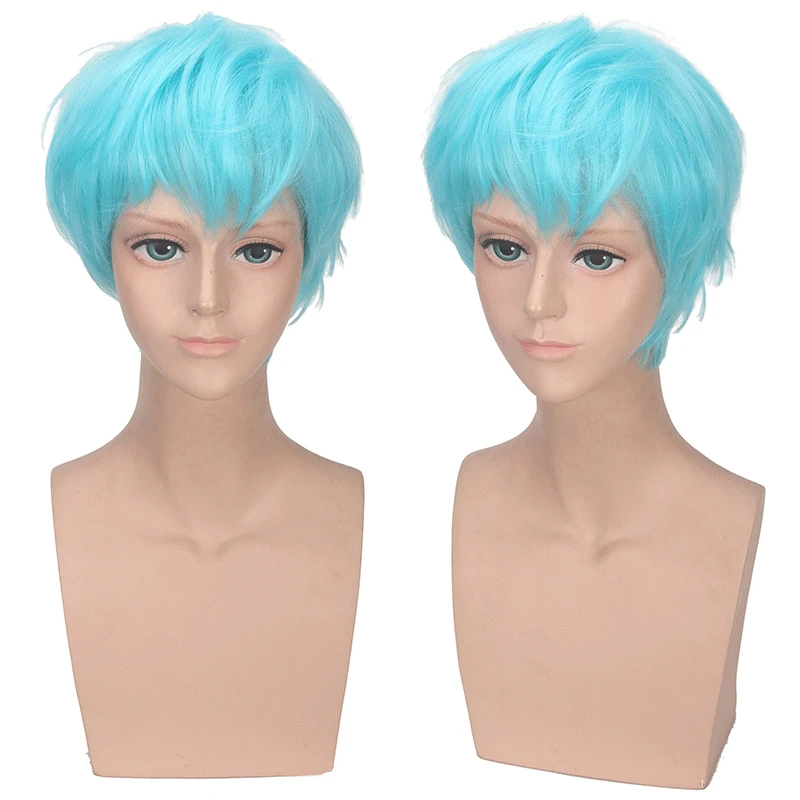 Bigbang Light Blue COSPLAY วิกผมสังเคราะห์วิกผมฮาโลวีนเครื่องแต่งกาย Party Play สูงอุณหภูมิเส้นใย