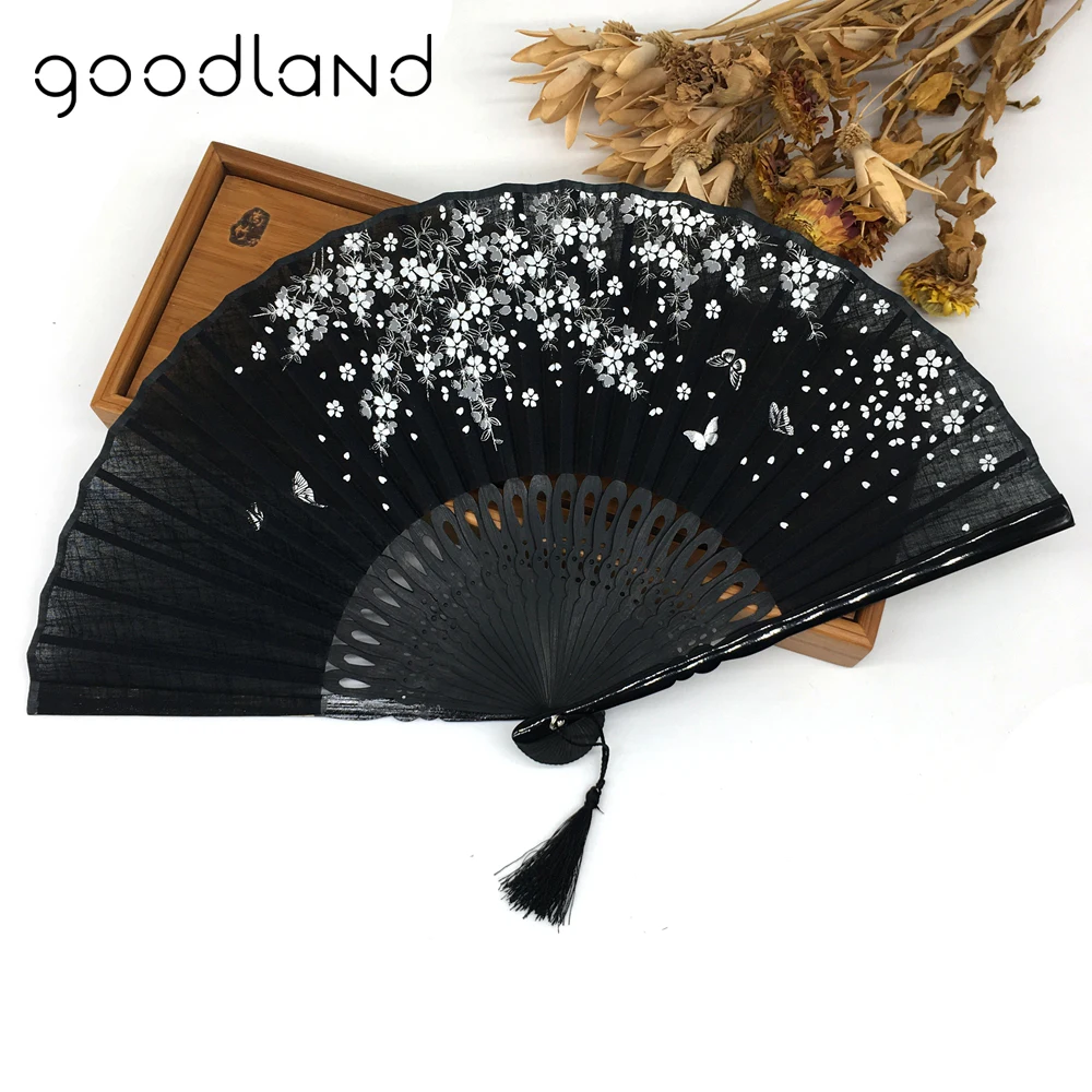 Free Shipping 10pcs Linen Bamboo Chinese Manual Fans with Gift Bag Tassel Party Wedding Invitation Casamento Home Decor