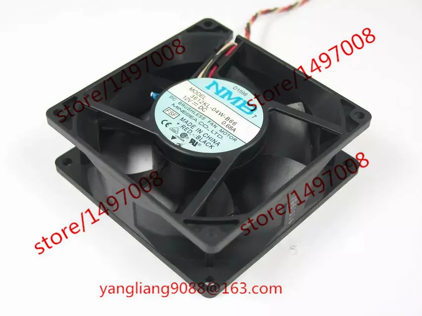 NMB-MAT 3612KL-04W-B66 FSF DC 12V 0.68A 92X92X32mm Server Cooling Fan