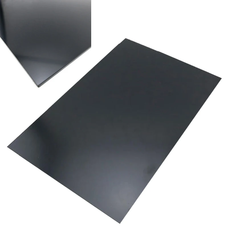 1Pc Black Durable ABS Styrene Plastic Flat Sheet Plate 1mm x 200mm x 300mm