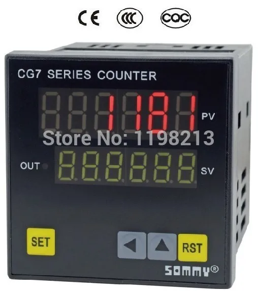 CG7-RB60 digital couters Multi-function Counter 6-digit counting relay output 72*72mm 96*48mm Drop Shipping