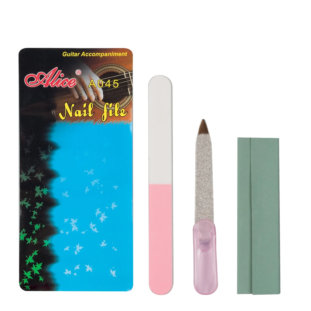 Alice nail file suit  A045 for classical guitarist  polish dressing up rounded purposes  Nail File Set 