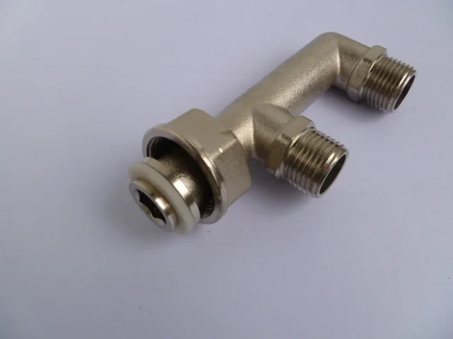 Gas meter head M30 thread connector 4 minutes gas meter with F-type three-way DN15 connector thick brass splitter