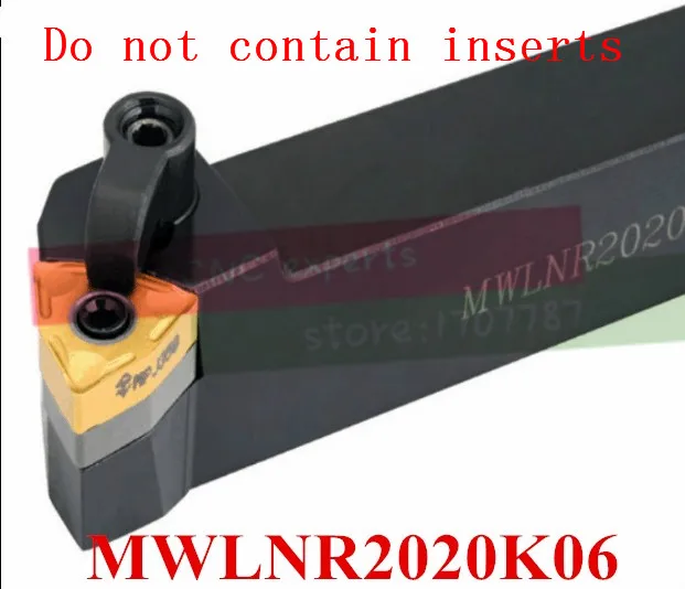 MWLNR2020K06 M-Type CNC Turning Lathe Machine Tools Lathe Cutting Tools External Turning Tool Holder 20*20*125mm