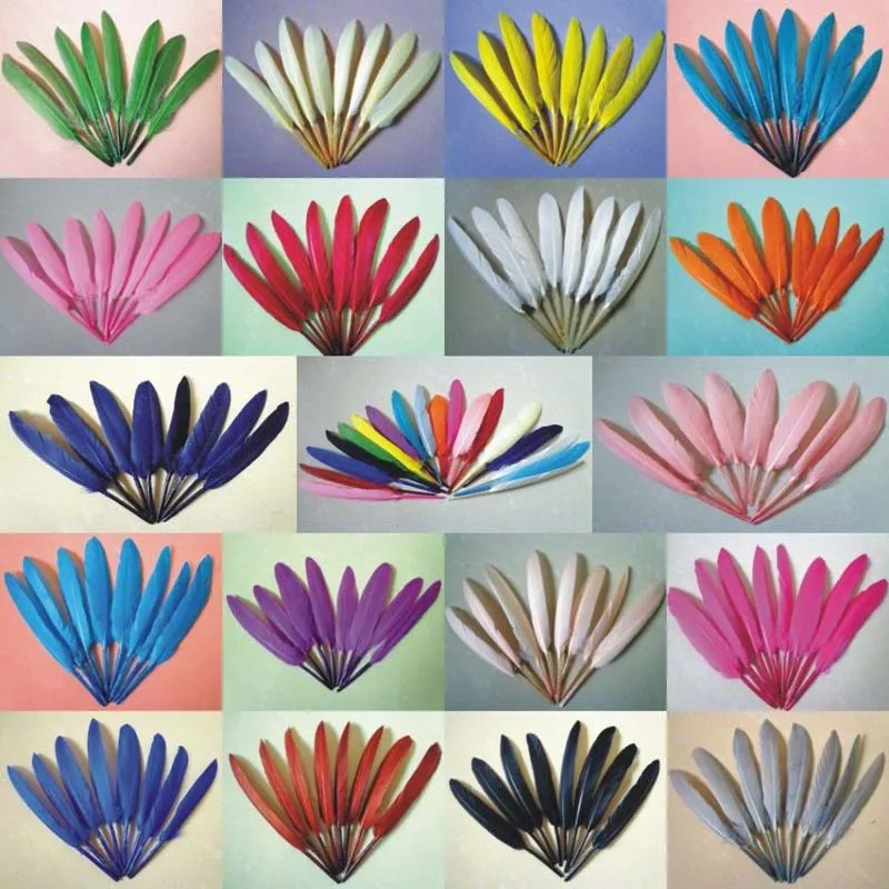 

Wholesale! Free shipping! 1000 beautiful goose feather 4-6 inches 10-15 cm, choose color