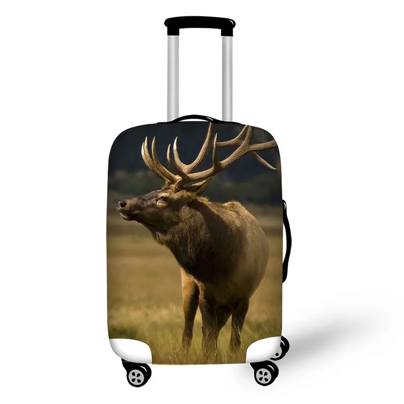 Animal Elk Print Travel Accessories Suitcase Protective Covers 18-32 Inch Elastic Luggage Dust Cover Case Stretchable