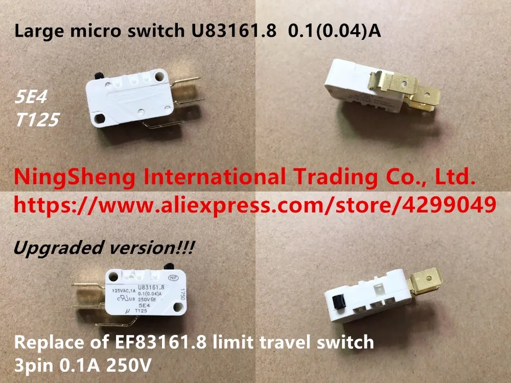 Original new 100% large micro switch EF83161.8 limit travel switch 3pin 0.1A 250V