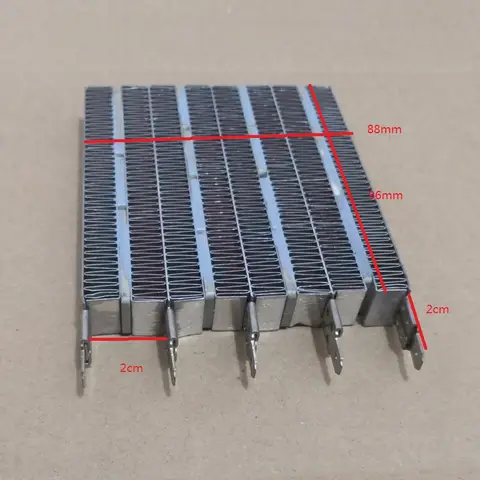 전기 히터 부품 열 패드 PTC 세라믹 가열 96X87X15mm