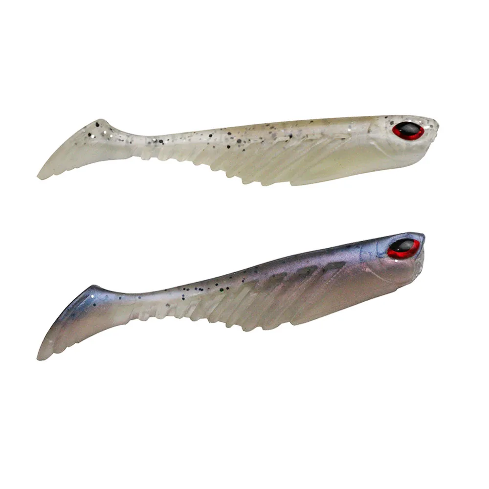 JonStar 10 sztuk/partia miękkie przynęty 7cm/2.9g luminous ripper shad fishing lure krzemu przynęty miękkie przynęty dla karpia przynętę szczupak