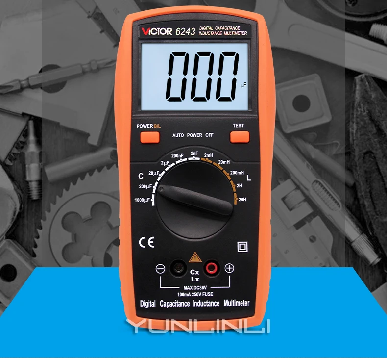 Capacitance Meter Handheld High-precision Digital With Backlight Digital Display Inductance Meter Test Instrument VC6013