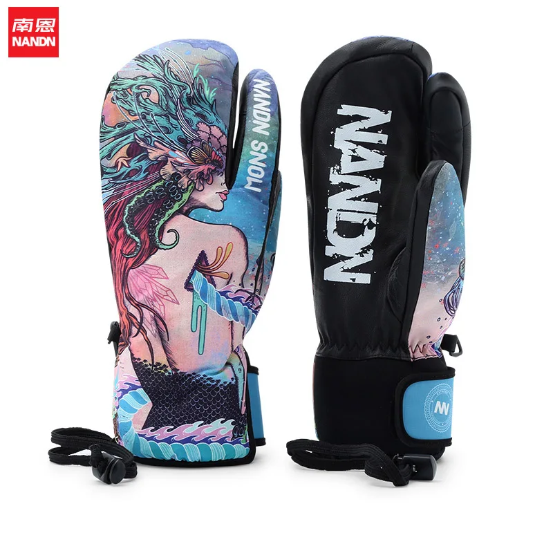 NANDN SNOW-Gants de ski imperméables et coupe-vent, motoneige 506, sport de neige