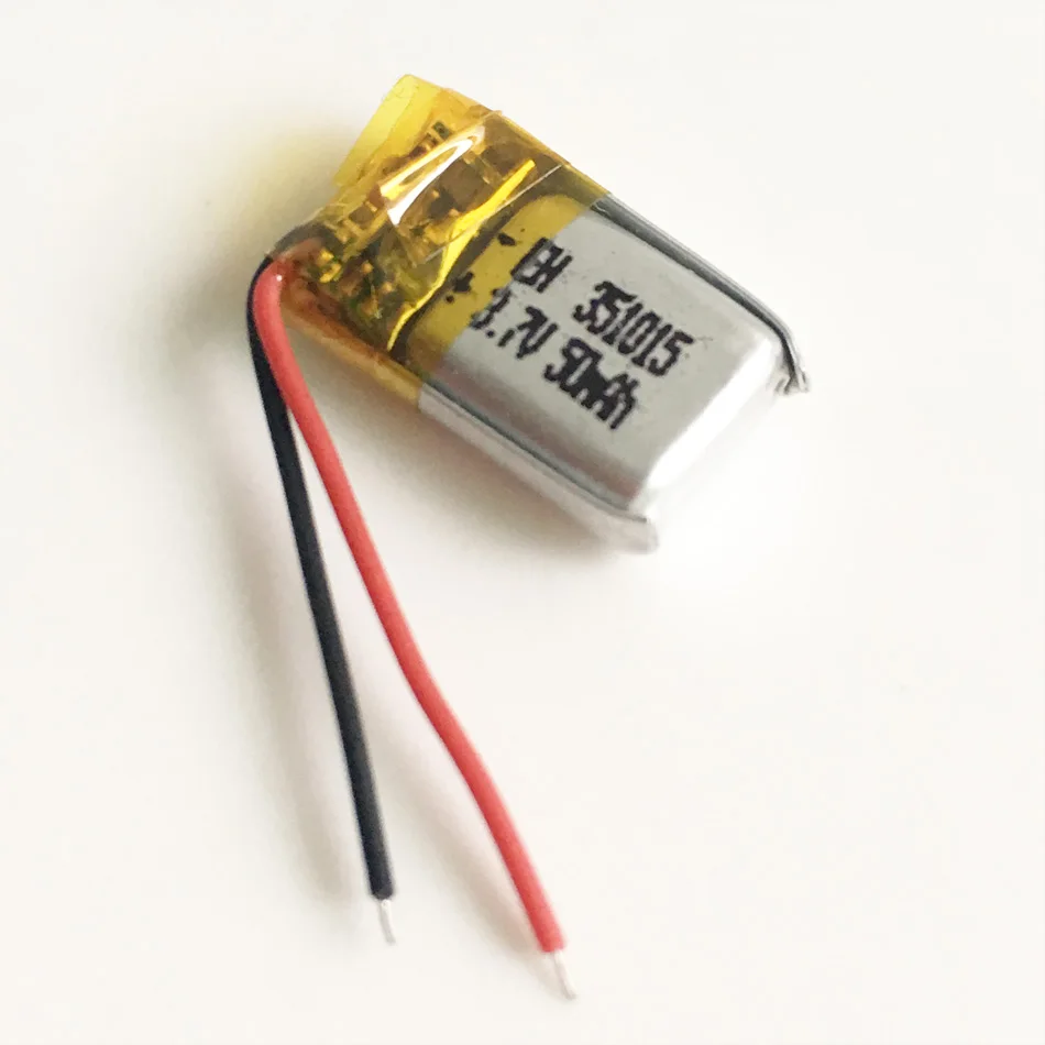 10 sztuk 3.7v 50mAh akumulator litowo-polimerowy LiPo do Mp3 okulary 3D słuchawki nagrywacz bluetooth zestaw słuchawkowy 351015