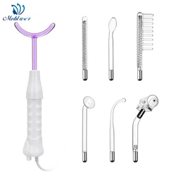 Portable 7 in 1 High Frequency Facial Machine Handheld Electrode Glass Tube Women Face Lifting Tightening Home Use Beauty Device