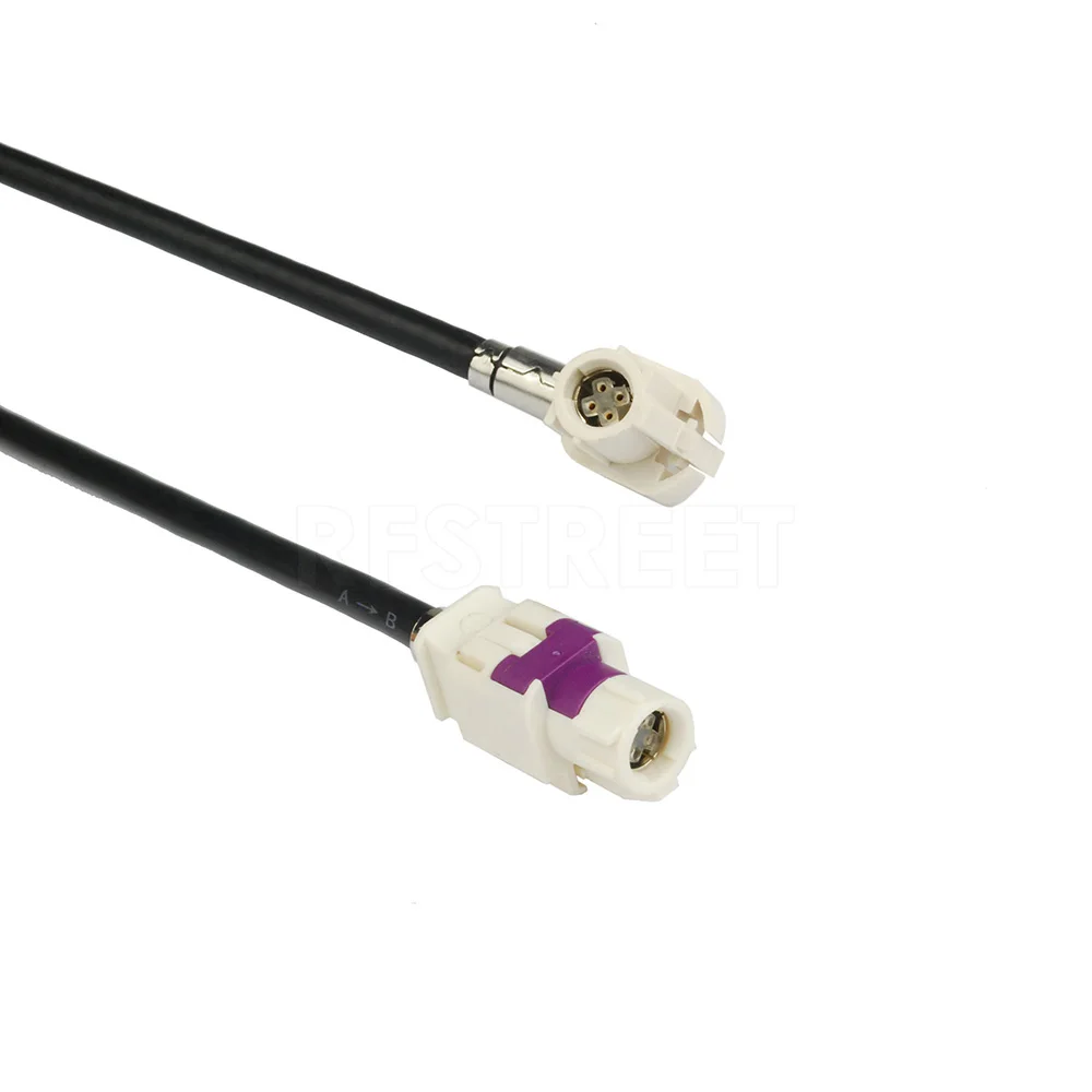 

Высокоскоростная передача данных Eightwood Vehicle FAKRA HSD B Код Мужской USB LVDS Экранированный Dacar 535 4-жильный кабель для Benz BMW Audi