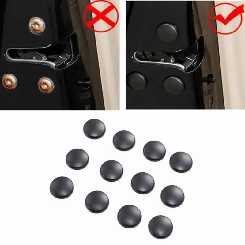 12Pcs Car Door Lock Screw Protector Cover For Peugeot RCZ 206 207 208 301 307 308 406 407 408 508 2008 3008 4008 5008