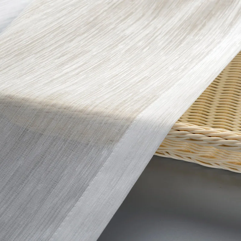 Window Curtain, White Tulle Curtains for Living Room, Plain Voile, Sheer Curtain, Window Treatments, Modern Style, Bedroom Decor