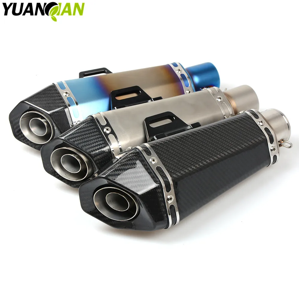 universal 36- 51mm Motorcycle Modified  Exhaust Scooter Muffler Exhaust For kawasaki z1000 zr1000 ZZR250 ZZR400 ZZR600 ZXR250