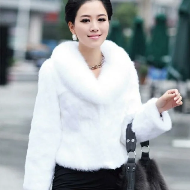 

2017 the new imitated fur rabbit led imitation fox coat rabbit hair short fox fur collar coat special offer a clearance