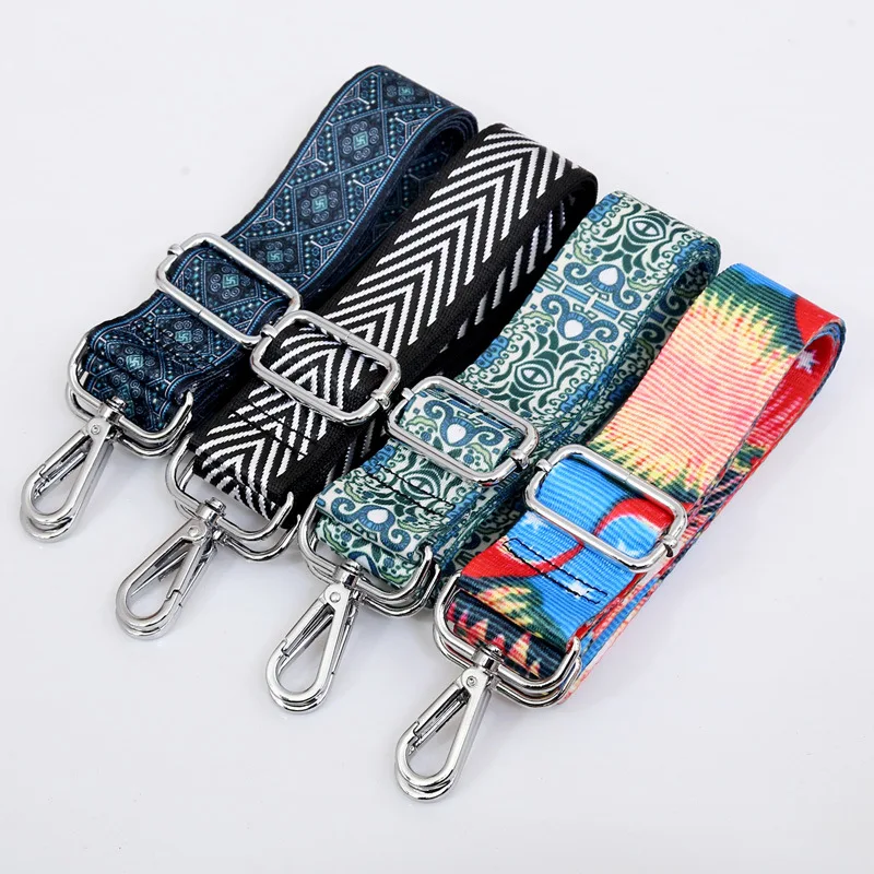 140 cm O Bag Handle Bag Strap For Women Removable DIY Shoulder Rainbow Handbag Accessories Cross Body Messenger Nylon Bag Straps