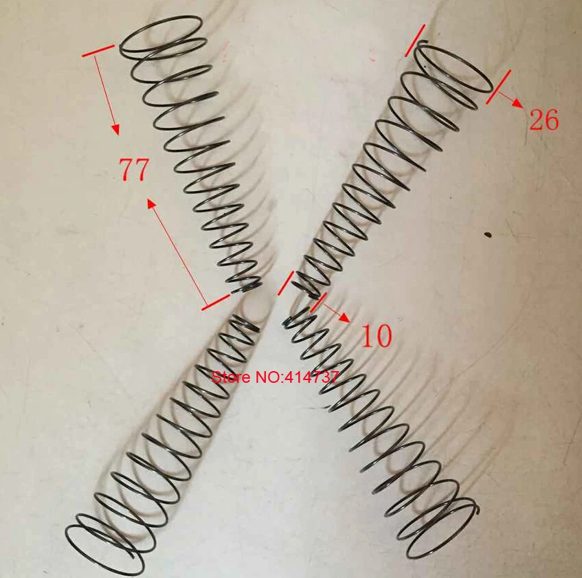 12pcd  0.8*10&26*77mm conical coil spring  0.8mm wire conical sprial compression spring, double conical spring