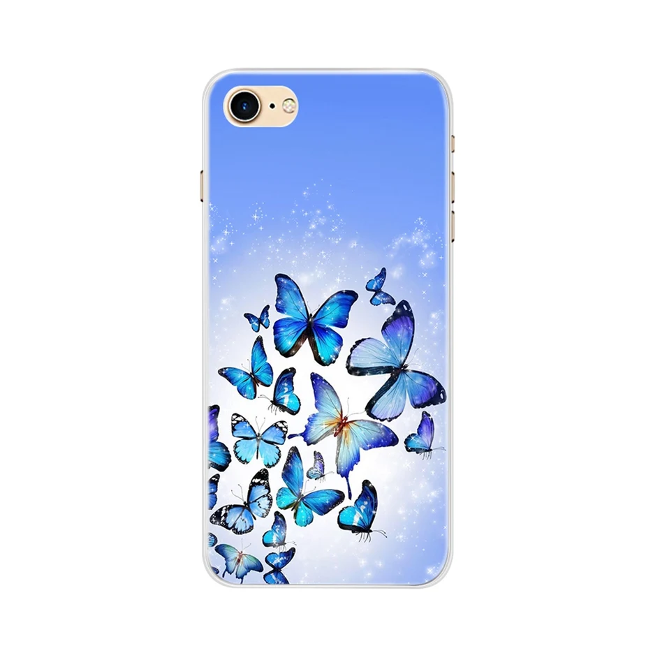 패션 패턴 케이스 아이폰 7 i 7 coque 소프트 tpu 다시 커버 i7 전화 케이스 아이폰 7 플러스 i7 funda 귀여운 동물 카파 범퍼