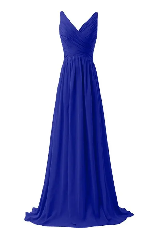 Venda de liquidação de boa qualidade plus size roxo vestidos de noite para mulheres altas vestido longo com decote em v chiffon vestido de festa de casamento