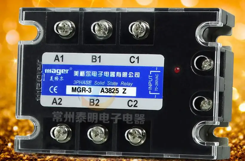 

Three-phase solid state relay MGR-3 SSR A3825Z AC AC control AC 380VAC 25A mager