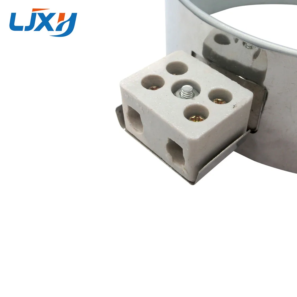 LJXH Band Heater 220V 550W/700W/900W/1000W/1150W Inner Diameter 130mm Mica Ceramic Element Stainless Steel Height 50mm/60mm/80mm