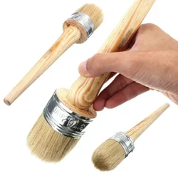 Brosse à usage domestique avec manche en bois, pinceaux d'avertissement, poils ronds de 185mm de long, craie, peinture à l'huile, diamètre 20mm, 30mm, nouveau