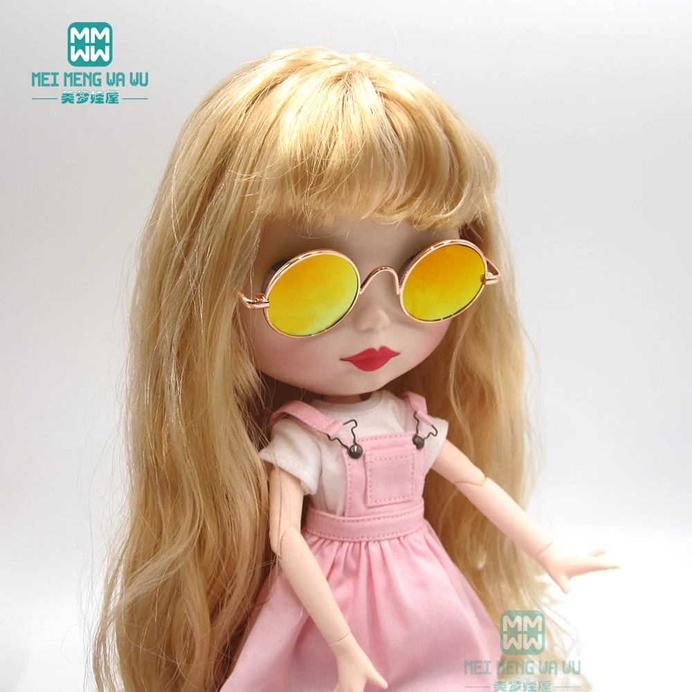 1/6 blyth doll accessories Fashion sun sunglasses blue, yellow, green for 30cm Azone Blyth doll