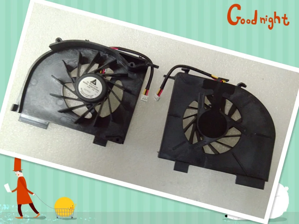 Оригинальный новый вентилятор ЦП для ноутбука Hp Pavilion DV5 DV5T DV5-1000 DV6 DV6-1100 P/N:KSB0505HA 8J75 DC5V 0.38A 3 pin