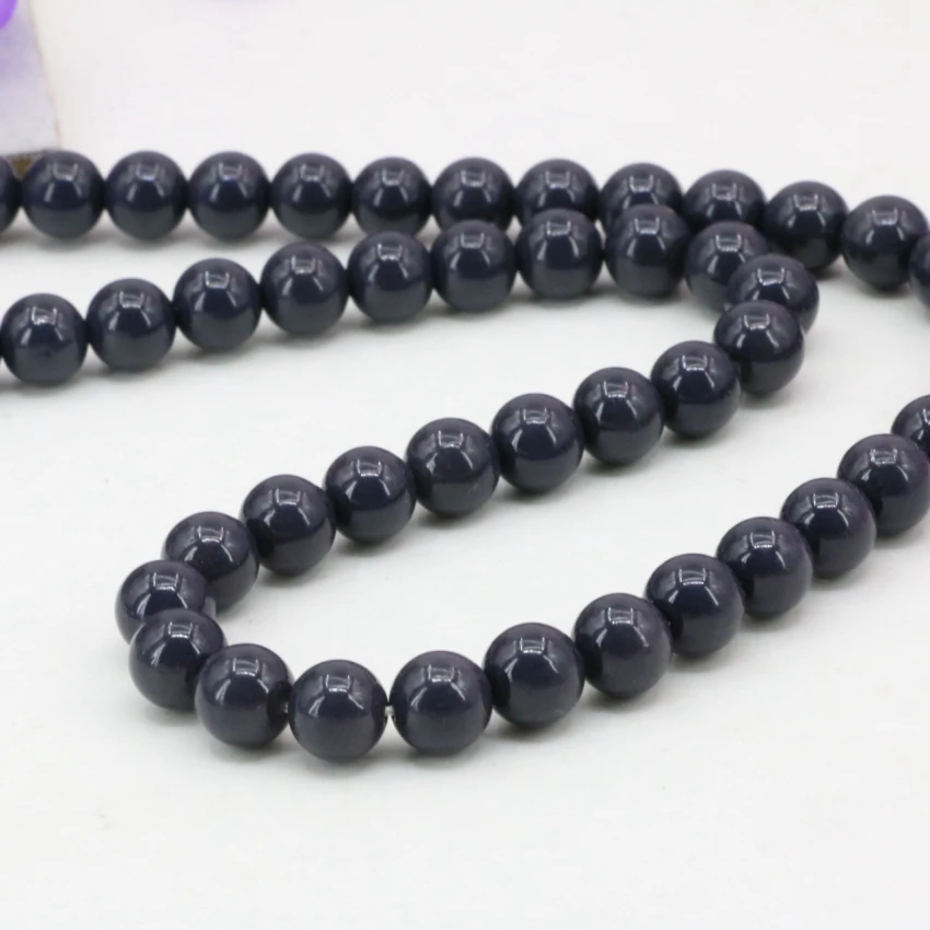 8mm candy color loose beads round bake paint glass ball jewelry fit for diy necdklace/bracelet spacers accessories 15inch B3249