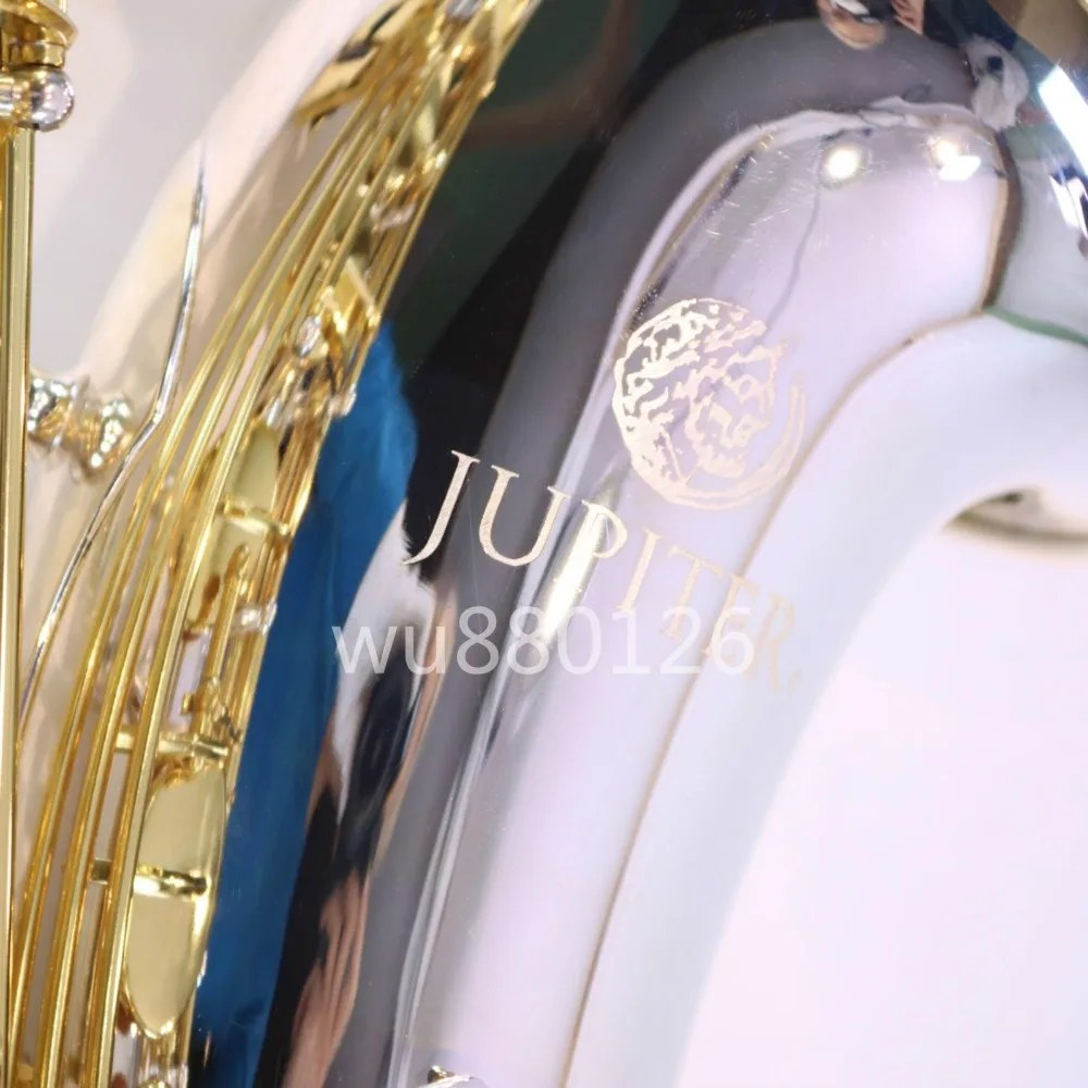 

Jupiter JTS-1100SG Brand Bb Tenor Saxophone Brass Silver Plated Body Gold Lacquer Key B Flat Sax Instrument With Canvas Case